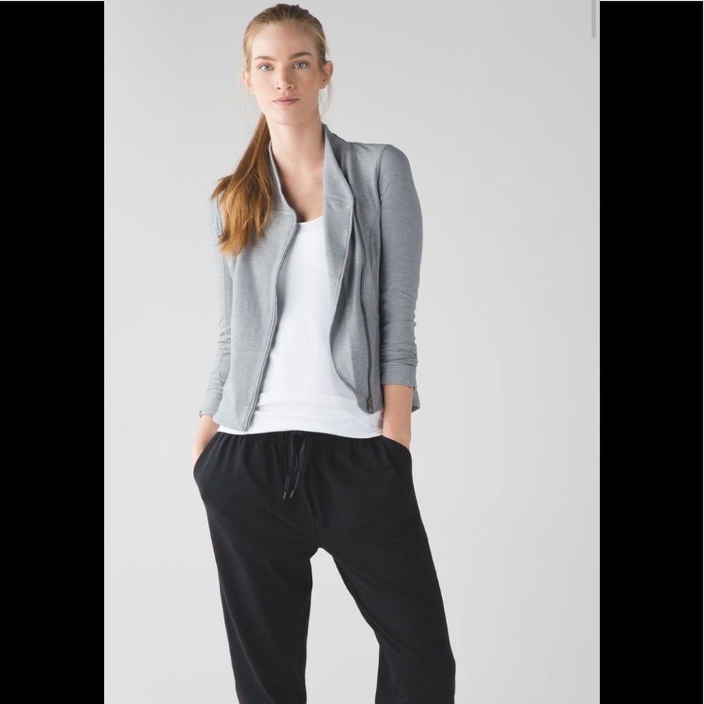 Lululemon Precision Jacket Heathered Battleship - image 3